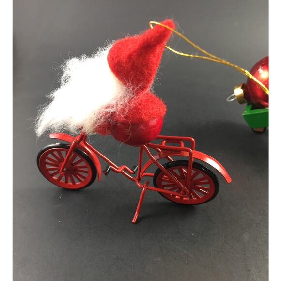 Vintage Avon Gallery Originals Hand-Painted Wood Ornaments (Set of 7) -1980s - v - Picture 5 of 5